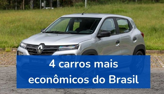 4 carros mais econômicos do Brasil