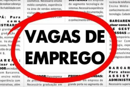 VAGAS DE EMPREGO - Mais de 7.000 vagas em vendas e comércio; ganhos a partir de R$ 3.000